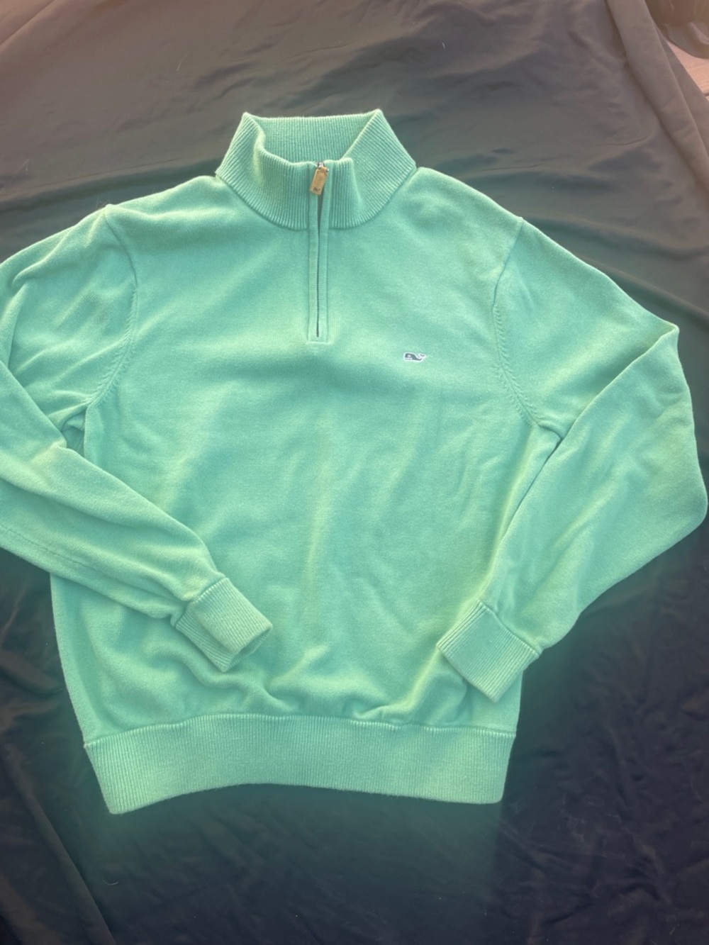 Vineyard vines, boys cotton three-quarter zip sweater very nice condition 14–16